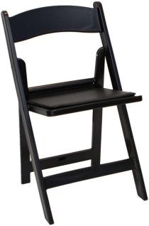 Black Resin Folding Chair -1000 lb Cap